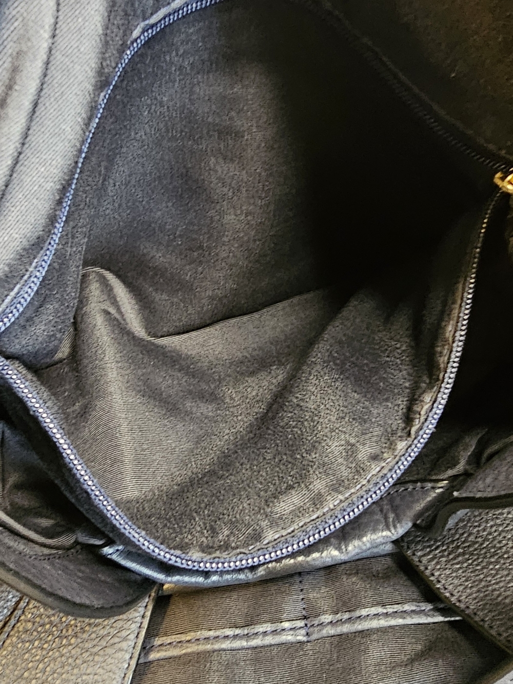 Coach Lexy Pebbled Leather Shoulder Tote with Gold Hardware - Picture 10 of 13